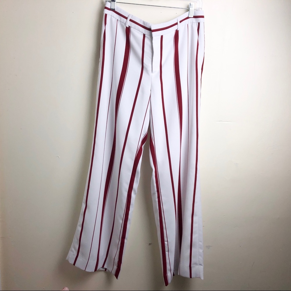 Banana Republic Red and White Stripe Pants